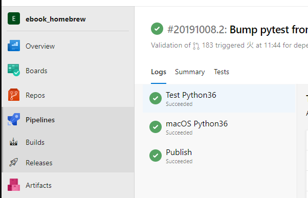 Azure DevOps Build Pipelineの見やすいUI画面