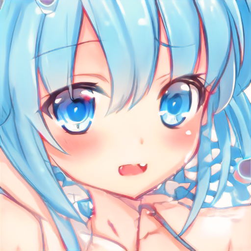 StyleGANで生成されたアニメ風キャラクター画像