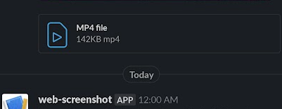 モバイルSlackでは動画のプレビューが表示されない例