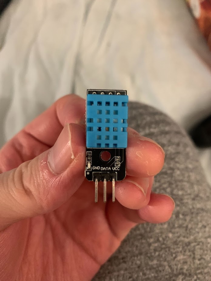 DHT11温湿度センサーモジュールの外観写真