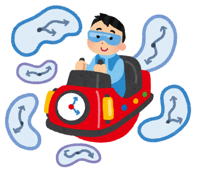 1000年後の未来を想像するイメージ：タイムマシン