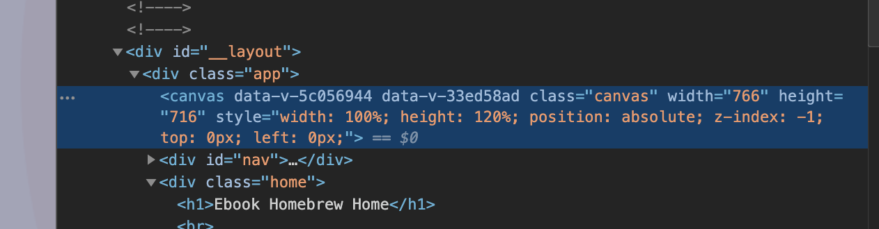 canvasObjectでstyleを変更した後のElements確認