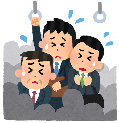 通勤電車内でスマートフォンからClaude Codeを操作するイメージ図