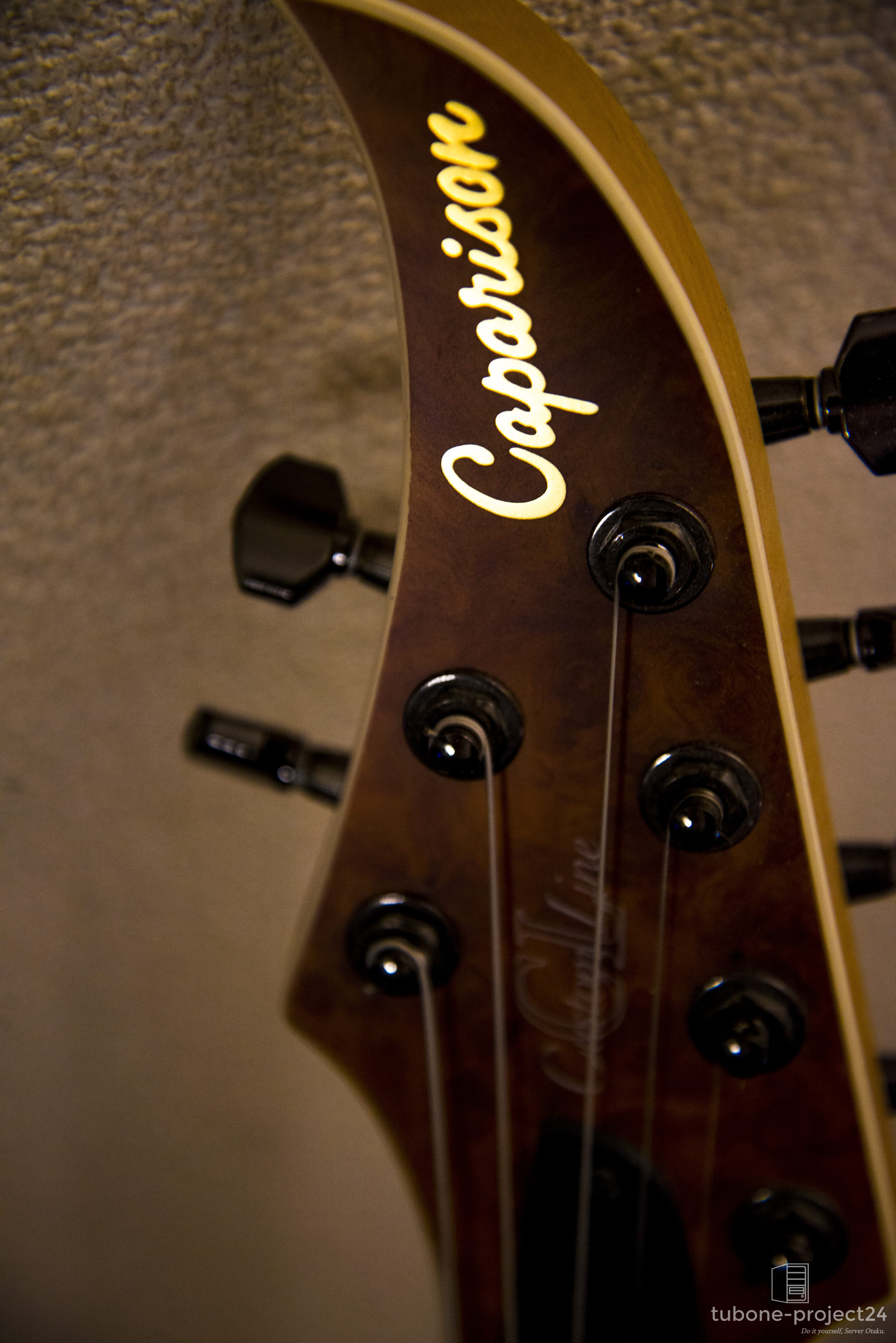 Caparison Dellinger II のボディ拡大