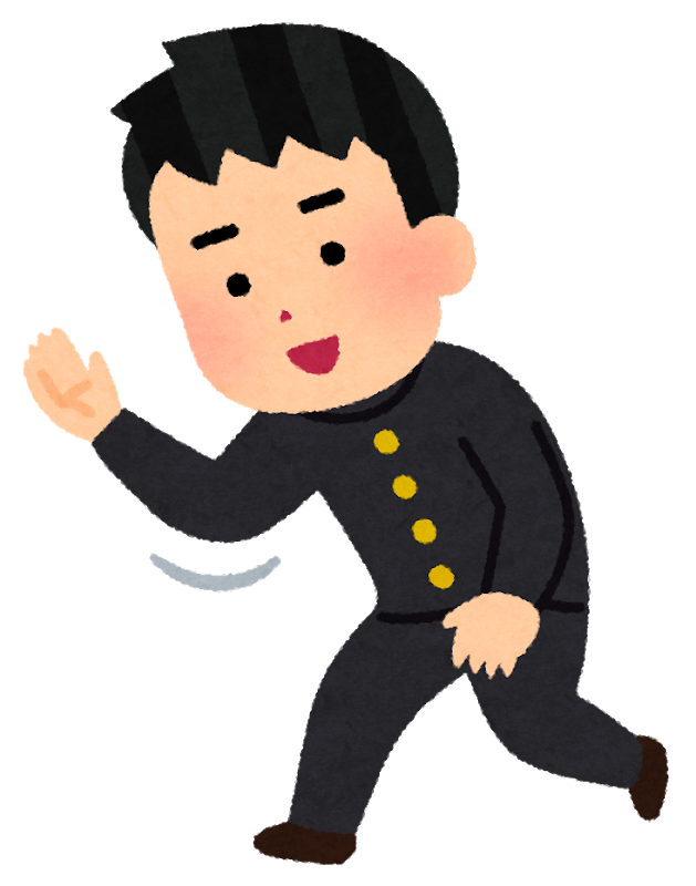 React博士のイラスト（質問を受けている）